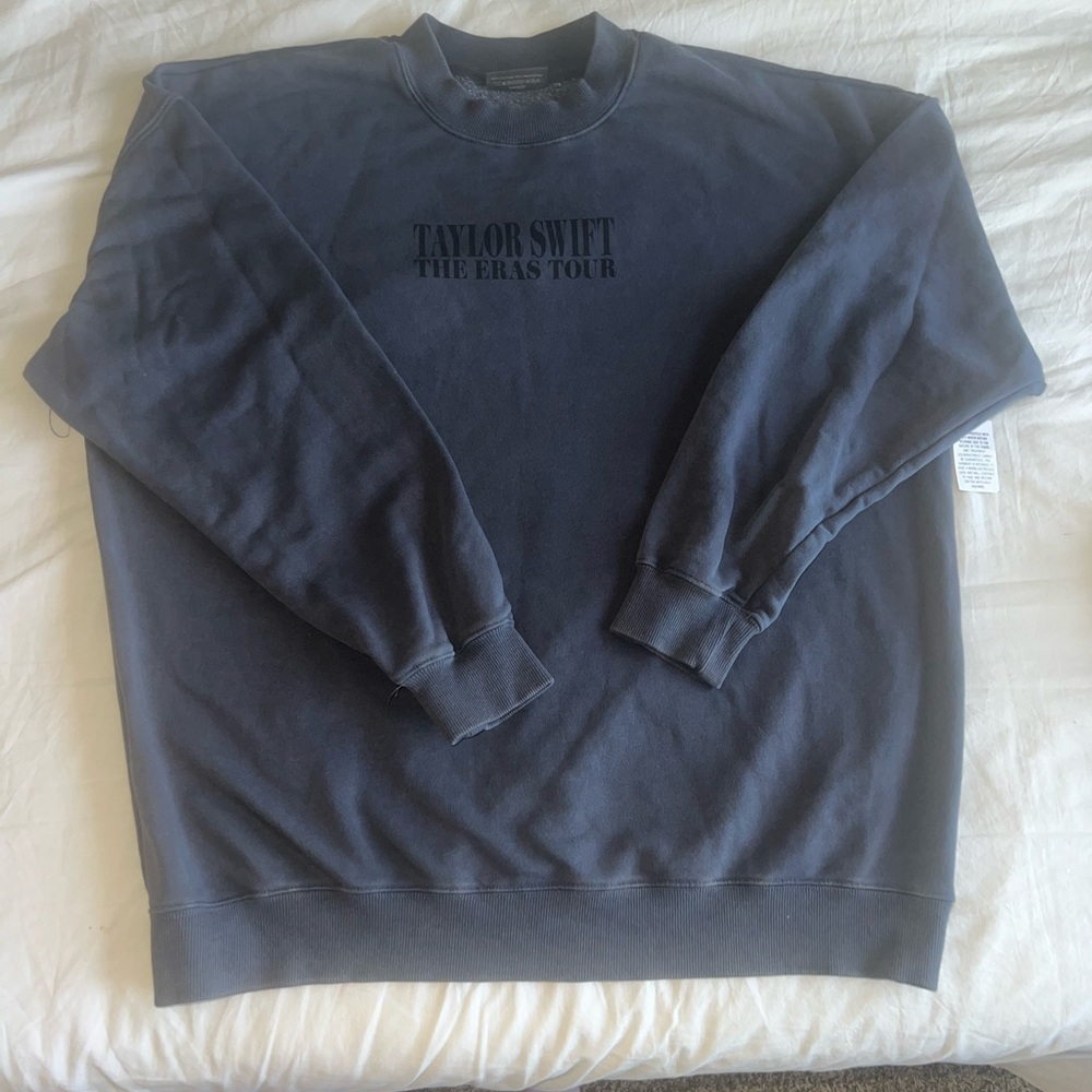 NWT TAYLOR SWIFT ERAS TOUR grey/blue crewneck